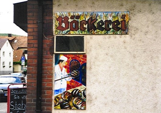 Emaille-Bilder B&auml;ckerei Herp, Hauptstrasse, Ortenberg