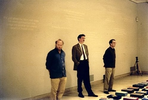 W. End mit Professor Hubertus Gassner, Kurator im Haus der Kunst M&uuml;nchen und Restaurator Jes&uacute;s del Pozo 